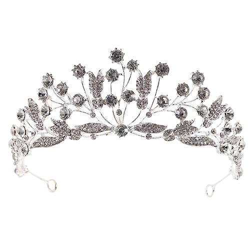 Homoyoyo Strass Tiara Damen Hochzeit Krone mit Funkelnden Kristallen Einzigartiges Design Komfortabler Sitz für Braut und Party Vielseitiges Schmuckstück für Geburtstage und Festlichkeiten von Homoyoyo