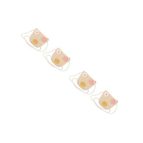 Homoyoyo Stroh Sommertasche – Gewebte Strandtasche Für Mädchen - Leichte Schultertasche Mit Praktischem Design - Ideal Für Den Sommer Freizeit Und Ausflüge von Homoyoyo