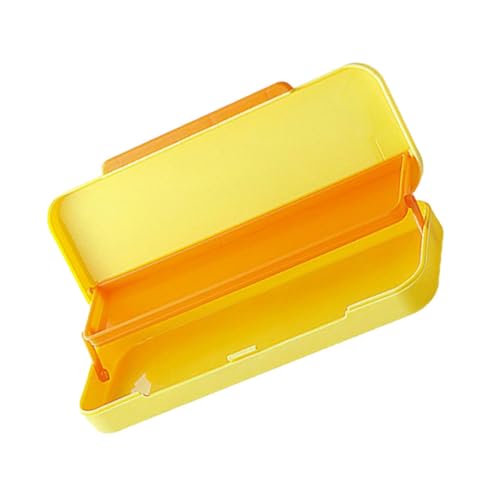 Homoyoyo Bleistiftbox Aus Kunststoff Großes Fassungsvermögen Tragbarer Schreibwaren-Organizer Mehrschichtiges Design Platz Für Lineale Radiergummis Zirkel Scheren Klebeband Usw Leicht Zu Öf von Homoyoyo