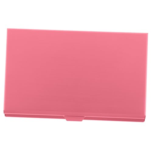 Homoyoyo Stylischer Kartenhalter mit Integriertem Kosmetikspiegel Leichter Aluminium Case für Damen Kompakte Visitenkarten und Kreditkartenaufbewahrung Praktischer Geldbeutel Ersatz von Homoyoyo