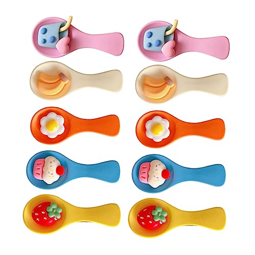 Homoyoyo Süße Mädchenhaarklammern 10er Set - Lustige Kuchen Barrettes & Dekorative Seitenband Clips Für Kreative Frisuren Und Farbenfrohes Haarzubehör Für Frauen Und Mädchen von Homoyoyo