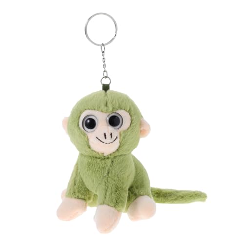 Homoyoyo Süßer Plüsch-schlüsselanhänger Affe Stofftier Spielzeug Anhänger Charm Dekor Für Tasche Rucksack Geldbörse Handytasche Hellgrün von Homoyoyo