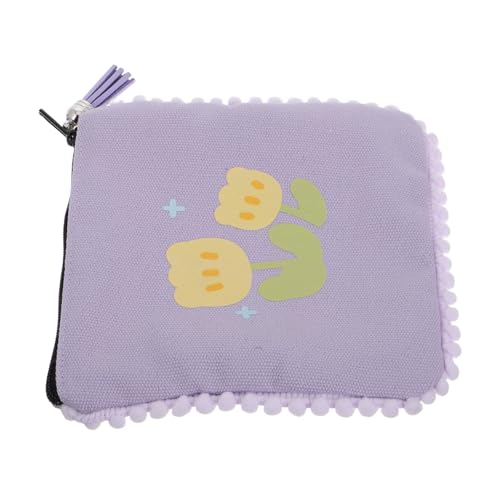 Homoyoyo Cute Purse Mit Tassel Kleiner Tragbarer Canvas Geldbeutel Für Und Mädchen Für Münzen Und Kleingeld Für Alltag von Homoyoyo