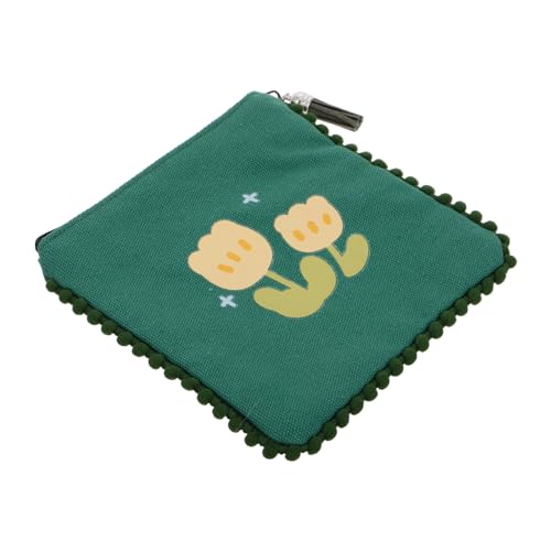 Homoyoyo Kleine Handliche Münztasche Mit Quastenverzierung Für Täglichen Gebrauch Und Besondere Anlässe Fröhlichem Grün Für Damen Und Mädchen von Homoyoyo