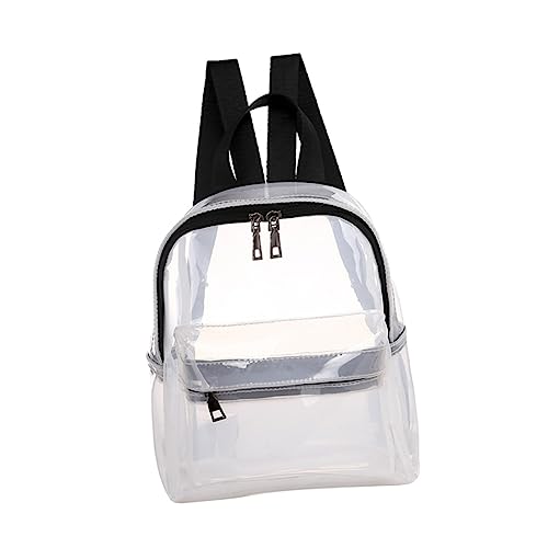 Homoyoyo Tasche Für Damen Und Mädchen Wasserdichter Rucksack Aus PVC Transparenter Leichter Rucksack Mit Reißverschluss Für Reisen Und Alltag von Homoyoyo