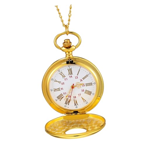 Homoyoyo Antike Taschenuhr Mit Römischen Ziffern Unisex Design Inklusive Aufbewahrungsbox Deko Für Männer Und Frauen Für Weihnachten Geburtstage Und Besondere Anlässe von Homoyoyo