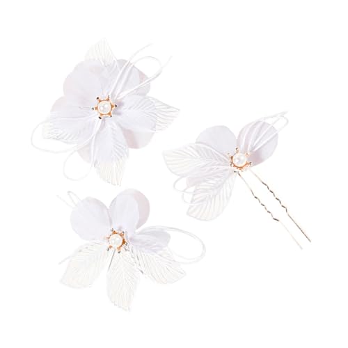 Homoyoyo Teiliges Haarnadel Set mit Blumenmuster Handgefertigter Brautschmuck Vielseitiger Kopfschmuck für Hochzeit Party und Festliche Anlässe Eleganter Haarschmuck für Braut und von Homoyoyo