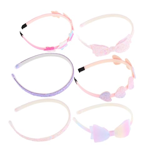 Homoyoyo 6 Stücke Glitter Stirnbänder für Mädchen Haarband Satz Tragegefühl für Kinder ab 3 Jahren Haarschmuck für Partys und Anlässe von Homoyoyo