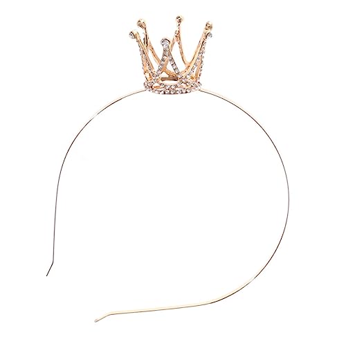 Homoyoyo Tiara Stirnband Gold mit Wassersteinen Leichtes Langlebiges Haarschmuck für Geburtstag Hochzeit Party und Fotografie Komfortabel und Elegant für Mädchen von Homoyoyo