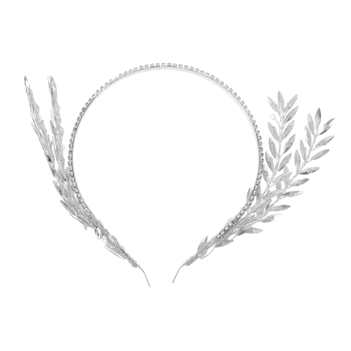 Homoyoyo Tiara-stirnband Mit Glitzer Für Hochzeit Strass-haarband Für Braut Und Brautjungfern Handgefertigt Aus Zinklegierung Silber Für Abschlussball Und Abendparty von Homoyoyo