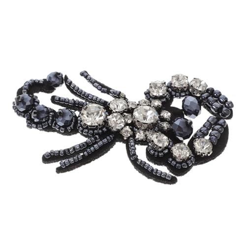 Homoyoyo Tier Kleidung Aufnäher Handgefertigte Kristall Applikationen für Halloween Dekorative Brosche für Shirts und Modeaccessoires Einzigartiger Stil mit Funkelnden Strasssteinen von Homoyoyo