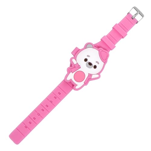 Homoyoyo Touchscreenuhr von Kindern Mädchen Sieht zu -Touchscreen-Uhr Hallo Clamshell-Uhr Uhren nach Kindern Spielzeuguhr für Sportuhr für Kieselgel Rosig von Homoyoyo