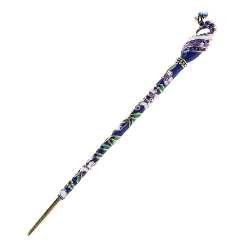 Homoyoyo Traditionelle Chinesische Haarnadel Pfau Haarstab Haarschmuck Retro Haargabel Damen Haarstyling Eleganter Haarstab Traditionelle Frisuren Haarstäbchen von Homoyoyo