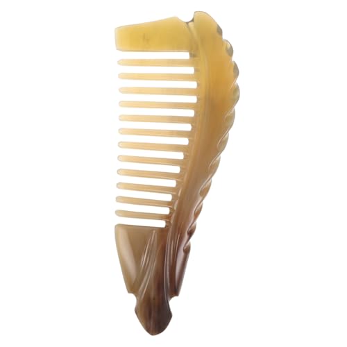 Homoyoyo Tragbare Tasche Breit Lockig Styling Zahn Und Horngröße Gewellt Für Reisen Damen Kompakt Natürlich Handgefertigt Für Den Heimgebrauch Friseur Mädchen Entwirren Für von Homoyoyo