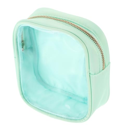 Homoyoyo Tragbare wasserdichte Make up Tasche aus Transparentem PVC in Candy Farben Leichte Kosmetiktasche mit Reißverschluss als Makeup Organizer und Reise toilettenbeutel für Damen von Homoyoyo