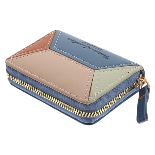 Homoyoyo Kleine Kartenbeutel Mit Reißverschluss-Design Ausweistasche Aus Kartenhalter Mit Mehreren Fächern Kompakter Geldbeutel Für Kreditkarten Und Ausweise von Homoyoyo