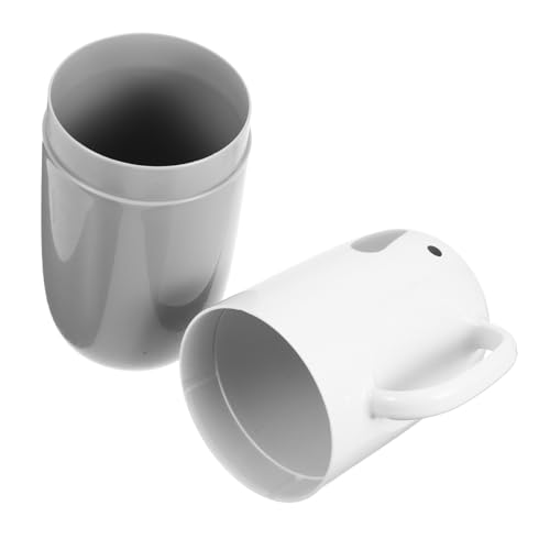 Homoyoyo Tragbarer Reise Zahnbürstenhalter und Becher Multifunktionaler Organizer mit Deckel Etui für Zahnbürsten und Zahnpasta für Camping Geschäftsreisen und Outdoor Einsatz von Homoyoyo