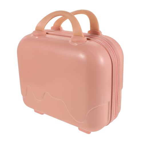 Homoyoyo Tragbarer Schminkkoffer Robuster Abs und Polyester Hartschalen Kosmetikkoffer mit Elastischem Gurt Multifunktionaler Reise Organizer für Mädchen und Damen für Business und von Homoyoyo