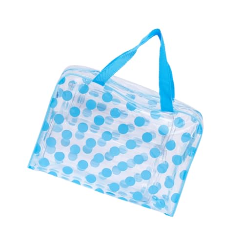 Homoyoyo Transparent PVC Kosmetiktasche Makeup Pouch mit Großem Reißverschluss Multifunktionale Reise Kulturbeutel für Damen Mädchen Leicht und Strapazierfähig für Badezimmer und Unterwegs von Homoyoyo