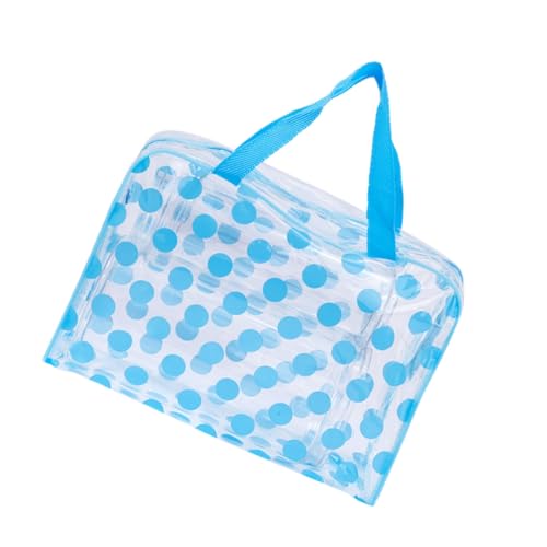 Homoyoyo Transparent PVC wasserdichte Kosmetiktasche Multifunktionale Reise Aufbewahrungstasche Leicht Langlebig Wasserabweisend Makeup Pouch für Frauen und Mädchen Himmelblau von Homoyoyo