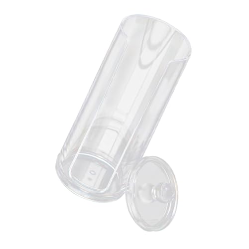 Homoyoyo Transparente Große Aufbewahrungsbox für Wattepads mit Praktischem Entnahmefach Kompakter Kosmetik Organizer für Badezimmer Robuster Kunststoffbehälter für Make Up Pads und von Homoyoyo