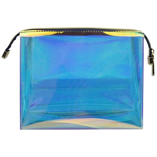 Homoyoyo Transparente Kosmetiktasche Tragbare Makeup Tasche Leicht Kompakter Reise Organizer Handheld Kulturbeutel für Damen und Outdoor von Homoyoyo