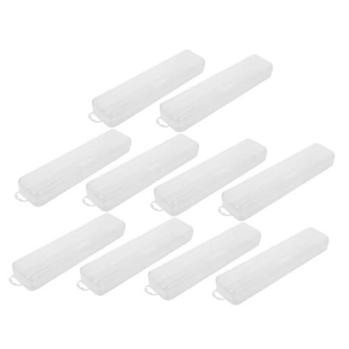 Homoyoyo Transparente Leichte Zahnbürstenbox aus Langlebigem PP Tragbarer Reisehalter für Zahnbürste und Besteck Schützender Behälter mit Klappdeckel für Camping und Geschäftsreisen von Homoyoyo