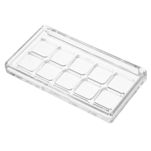 Homoyoyo Transparente Lidschattenpalette Aufbewahrungsbox mit Sicherer Versiegelung Vielseitiger DIY Make up Organizer für Lidschatten Wasserfarbe Kompakt Transparent Nachfüllbar von Homoyoyo