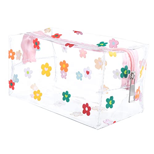 Homoyoyo Transparente Make-up-Tasche Aus PVC Kosmetik-Organizer Zum Reisen Kulturbeutel Für Persönliche Gegenstände Aufbewahrungstasche Für Kosmetika Tragbare Reisetasche von Homoyoyo