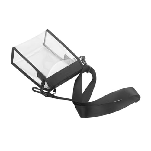 Homoyoyo Transparente Umhängetasche Schlingensack Mode-pvc-tasche Klare Kuriertasche Einkaufstasche Klar Klare Tragetasche Schultertasche Multifunktion Pvc-aufbewahrungstasche Schwarz von Homoyoyo