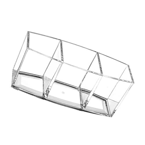 Homoyoyo Transparenter Kosmetik Pinselhalter Fächer Organizer Aufbewahrungsbox für Make Up Pinsel Damen Mädchen Platzsparend Vielseitig für Schminkutensilien Desktop Badezimmer von Homoyoyo