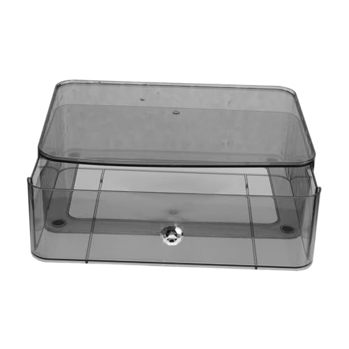 Homoyoyo Transparenter Make-up-aufbewahrungsbox Aus Kunststoff Großer Schminktisch-organizer Mit Aufbewahrungsbox Für Kosmetika Tragbar Und Stapelbar Für Arbeitsplatte Untertisch Und Schrän von Homoyoyo