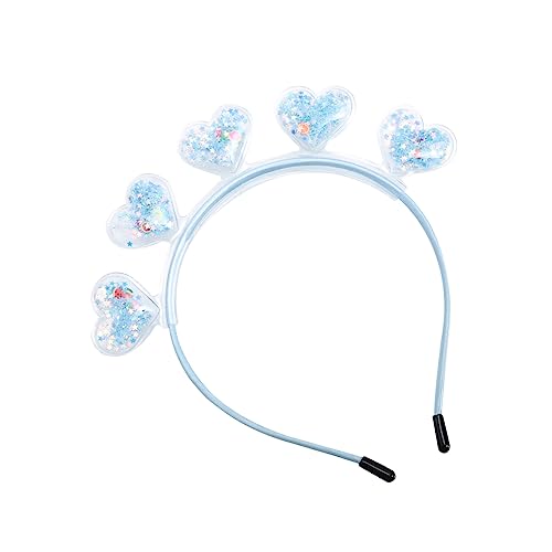 Homoyoyo Transparenter Quicksand Haarreif Mädchen Herzform Haarschmuck Leicht Bequem Festival Stirnband Schmuck Accessoire von Homoyoyo