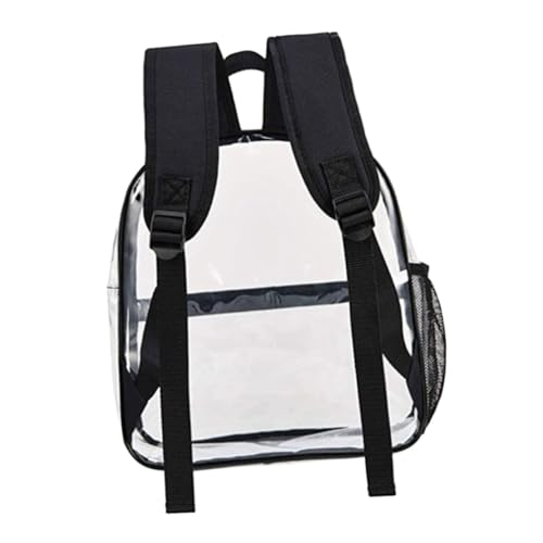 Homoyoyo Transparenter PVC-Rucksack Für Damen Robuster Klarer Backpack Mit Verstellbarem Schultergurt Für Reisen Bibliothek Strand Und Outdoor-aktivitäten von Homoyoyo