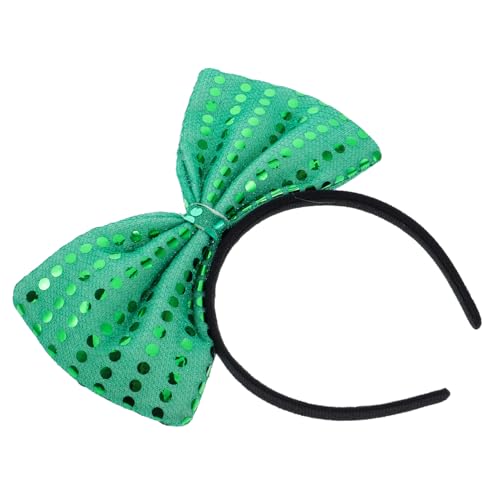 Homoyoyo Übergroßes Grünes Satin Haarband mit Funkelnden Pailletten für Damen Stilvolles Accessoire für Partys und Besondere Anlässe für und Mädchen Homoyoyo Übergroßes Grünes Satin Haarband mit Funkelnden Pailletten für Damen Stilvolles Accessoire für Partys und Besondere Anlässe für und Mädchen von Homoyoyo