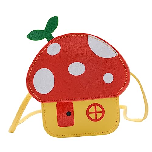 Homoyoyo Pilz-umhängetasche Für Junge Mädchen Mit Reißverschluss Verstellbarem Schultergurt Leicht Und Tragbar Für Outdoor Reisen Und Ausflüge von Homoyoyo