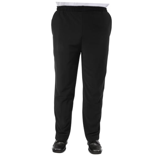 Homoyoyo Uniform Paar Schwarze Cargo-Arbeitshosen Für Herren Baggy-Hosen Für Herren Schwarze Overalls Für Herren Für Köche e Uniformhosen Für Herren Küche von Homoyoyo