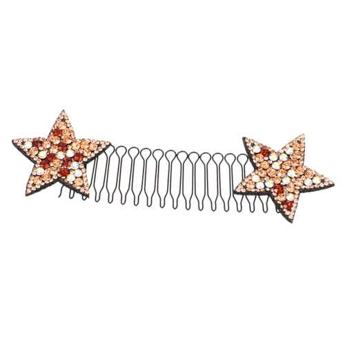 Homoyoyo Unsichtbarer Haarkamm mit Stern Haarspange Elastischer Haarfixierer für Damen Glatte Oberfläche Leichter Haarstyling Clip für Einfache Frisuren Tragbares Haarschmuck Accessoire von Homoyoyo