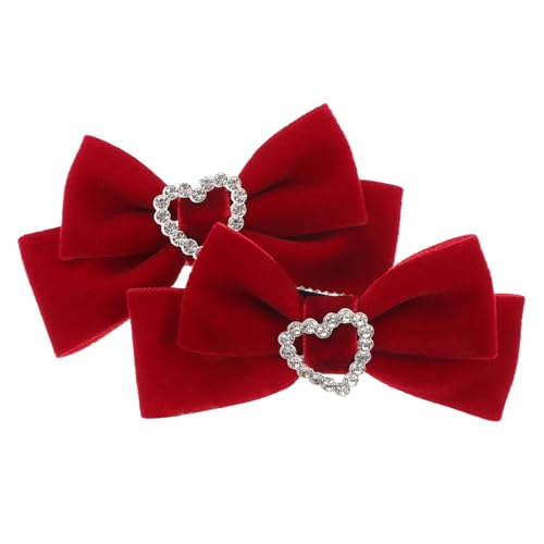 Homoyoyo Velours Haarschleifen Haarspangen für Mädchen Rutschfeste Alligator Clips Elegante Haarschmuck Teenager Metall Samt Material Komfortabel und Stilvoll von Homoyoyo