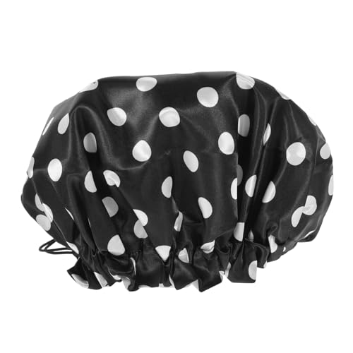 Homoyoyo Verstellbare Extra Große Duschhaube für Damen Satingefüttert Schützt Haare vor Feuchtigkeit und Frizz Beim Duschen Baden und Kochen Langlebig und Bequem von Homoyoyo