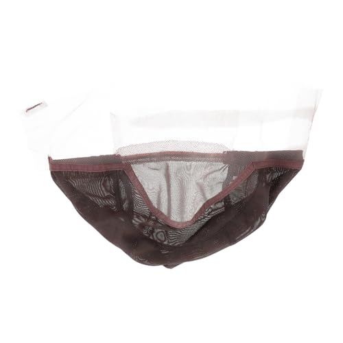 Homoyoyo Verstellbare Netz Wig Cap für Damen Elastische Atmungsaktive Perückenkappe mit Feinem Mesh Komfortabel Vielseitig Einsetzbar Passend für Verschiedene Kopfgrößen Braun von Homoyoyo