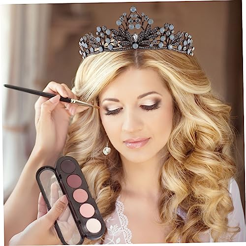 Homoyoyo Vintage Barock Krone für Damen Antike Kopfbedeckung mit Funkelnden Strasssteinen Leichter Brautschmuck für Hochzeit Geburtstag Party und Festliche Anlässe von Homoyoyo