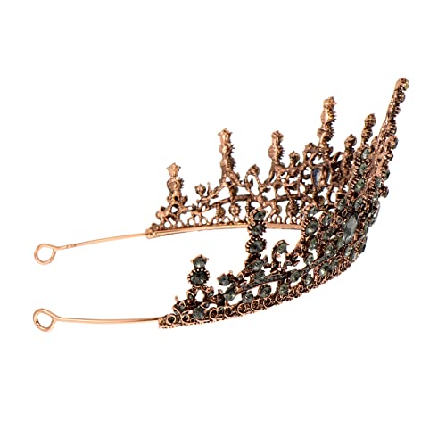 Homoyoyo Brautkopfschmuck Barock-tiara Haarschmuck Strasskrone Vintage-krone Für Hochzeit Maskenball Party Geburtstag Kostümball Mit Klammer Für Frauen Mädchen von Homoyoyo
