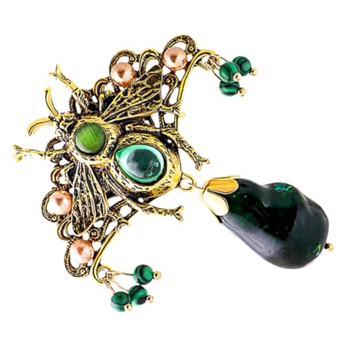 Homoyoyo Bienenanhänger Brosche Mit Perlen Für Kleidung Schals Wiederverwendbare Bienenstecknadel Für Bekleidungsaccessoires von Homoyoyo