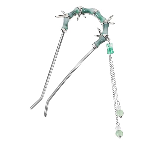 Homoyoyo Vintage Chinesische Haarnadel mit Quaste Leichter Haarnadelstab für Damen und Mädchen Eleganter Haarschmuck für Dutt Frisuren Glatte Oberfläche Komfortabel und Funktional von Homoyoyo