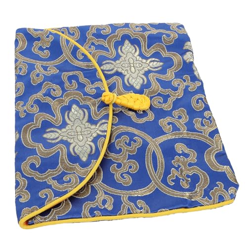 Homoyoyo Vintage Ethnische Stil Musik Bücher Aufbewahrungstasche mit Stickerei Leichtes Langlebiges Material Glatte Oberfläche Geeignet zur Organisation von Musikbüchern und Buddhistischen von Homoyoyo