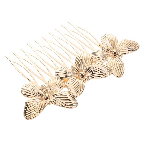 Homoyoyo Vintage Haarkamm aus Langlebiger Legierung mit Perlen und Blumen Design Eleganter Brautschmuck für Frauen und Mädchen Vielseitiges Haaraccessoire für Hochzeit und Festliche von Homoyoyo