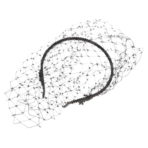 Homoyoyo Netz-stirnband Für Frauen Und Mädchen Schwarzer Haarreif Mit Vintage-schleier-design Leicht Und Angenehm Zu Tragen Schlichtes Und Elegantes Kopfschmuck-accessoire Für Alltag Und Fe von Homoyoyo