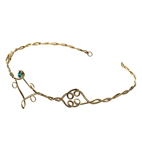 Homoyoyo Vintage Metall Haarreif für Damen Elastisches Braut Stirnband mit Antik Goldfarbenem Schmuck Geeignet für Hochzeit Geburtstag Party und Festliche Anlässe von Homoyoyo