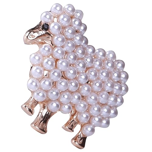 Homoyoyo Vintage Perlen Brosche für Damen Dekorative Tierbrosche Robuste Schal oder Pulloverbrosche für Besondere Anlässe Goldfarbene Legierungsnadel Homoyoyo Vintage Perlen Brosche für Damen Dekorative Tierbrosche Robuste Schal oder Pulloverbrosche für Besondere Anlässe Goldfarbene Legierungsnadel von Homoyoyo
